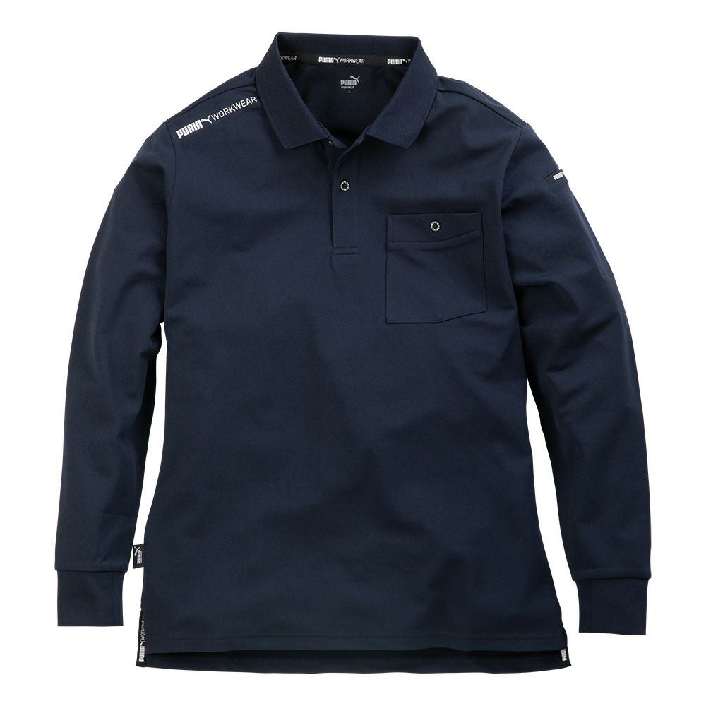 作業ウェアPUMA長袖ポロシャツ