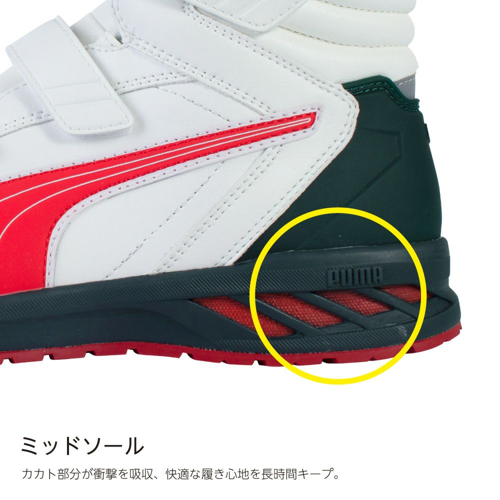 ライダー2.0 ホワイト＆レッド ミッド フック＆ループ（ジャパン