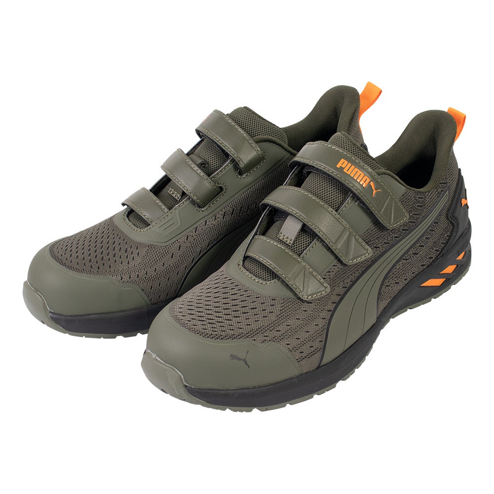 PUMA グライド オリーブ ロー フック＆ループ 安全靴　新品未使用 グライド オリーブ ロー フック＆ループ (64.407.0) 【ジャパン